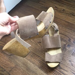 KDB suede clog sandals